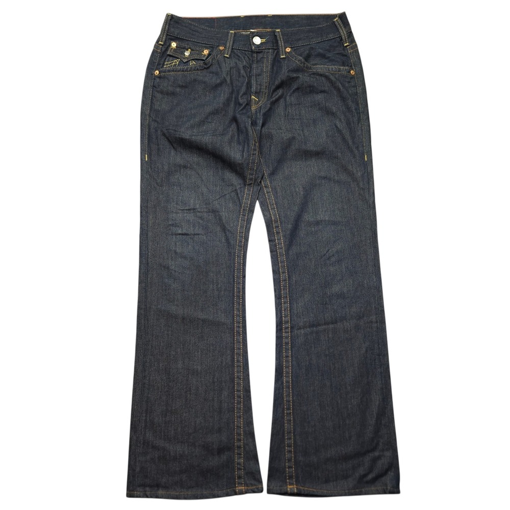 True Religion Corey Flare Jeans Mens 36x32 (Actual 38x32*) Blue Vintage USA